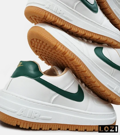 کفش بزرگ پا سفید سبز نایک ایر فورس NIKE AIR FORCE مدل 4065