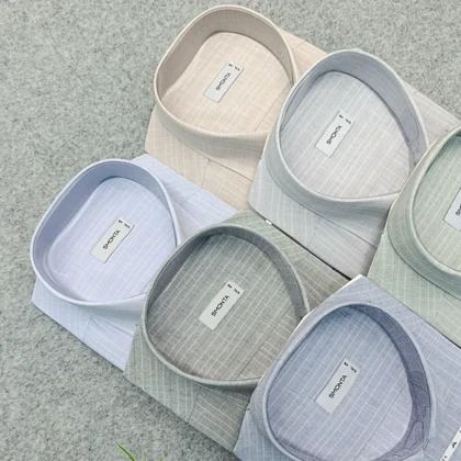 پیراهن طرحدار مردانه قواره ازاد ( قواره کلاسیک ) _ استین بلند