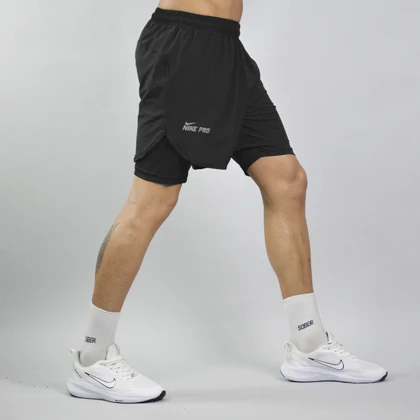 شلوارک کشاله دار ورزشی مردانه نایک مدل GMS-3G1352 مشکی