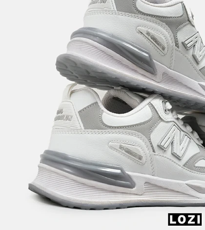 کفش کتانی مردانه سفید طوسی NEW BALANCE yg niubailun