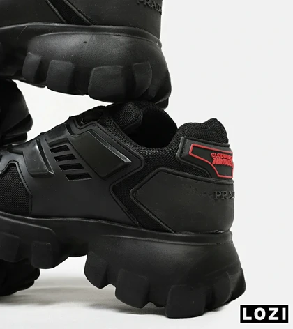 کفش کتانی مردانه مشکی Prada