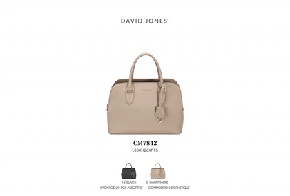 کیف دستی زنانه چرم مصنوعی دسته دار دیوید جونز DAVIDJONES