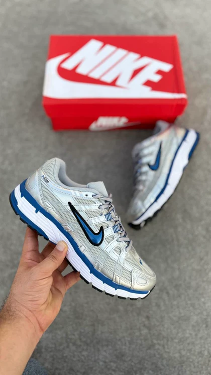 کتانی نایک p6000 آبی نقره ایی Nike p_6000 laser blue/Metallic silver