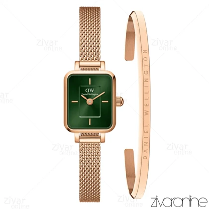 ست دستبند و ساعت دنیل ولینگتون زنانه کوادرو مینی 105515