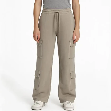 شلوار کارگو ریلکس فیت زنانه - 15241437