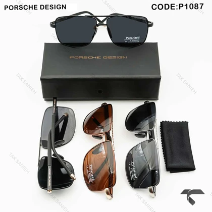 عینک مردانه پورشه دیزاین P1087-4 پلاریزه قهوه ای Porsche-9902-G