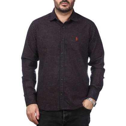 پیراهن آستین بلند پشمی مردانه مدل 61038100