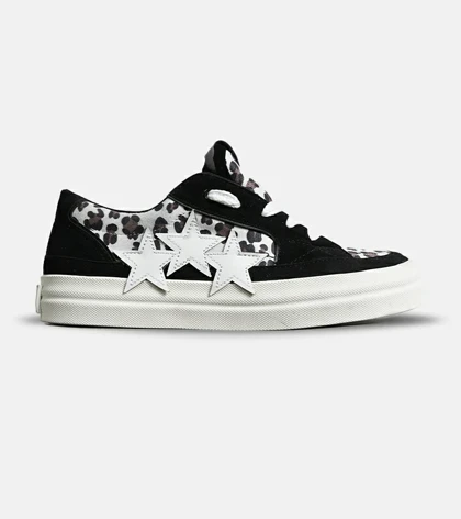 کفش اسنیکرزمشکی طوسی سفید Amiri Stars v2 مدل 7070