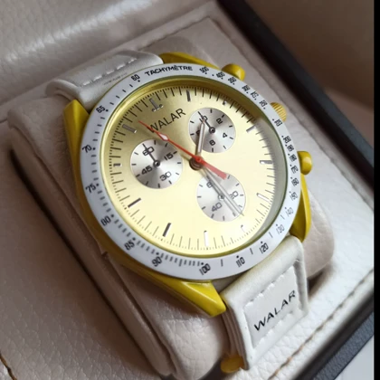 ساعت مچی اسپرت والار طرح امگا سواچ بند چسبی طرح ماموریت در خورشید