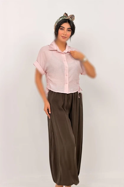 شلوار بالونی گلس کمر کش