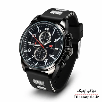 ساعت مچی مردانه اورجینال موتور ژاپن برند مینی فوکوس سه موتور مدل Mf0268G.04 بند رابر