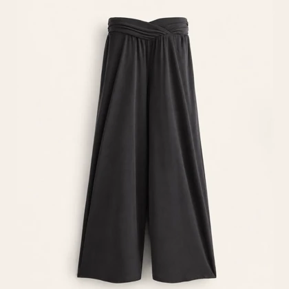 شلوار اویشو Oysho مدل Extra Wide Floaty V-cut Waist
