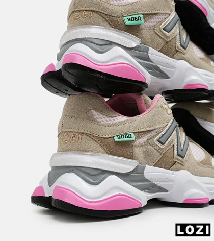 کفش کتانی زنانه کرم صورتی NEW BALANCE 9060