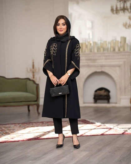 مانتو بلند شیک مدل رویسا پارچه بابوس کد 1551