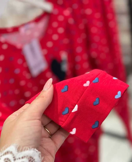 بلوز و شلوار سایز بزرگ نخ پنبه سکسن کد 40805