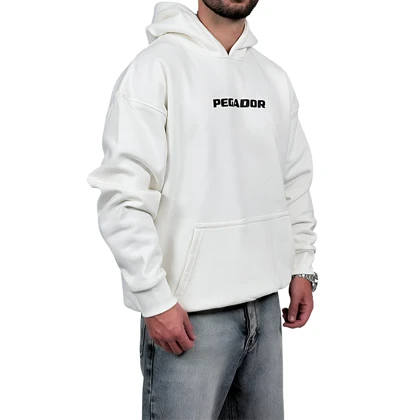 هودی پنبه سه نخ سفید مدل پگادور