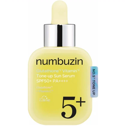 سرم ضد آفتاب نامبوزین Numbuzin مدل No.5+ تون آپ SPF50+