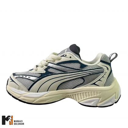 کفش ورزشی زنانه مرفیک کرم سورمه ای