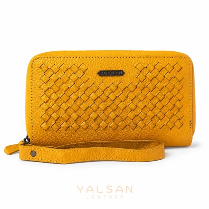 کیف پول زنانه چرم یلسان مدل غزال کد 051-BF