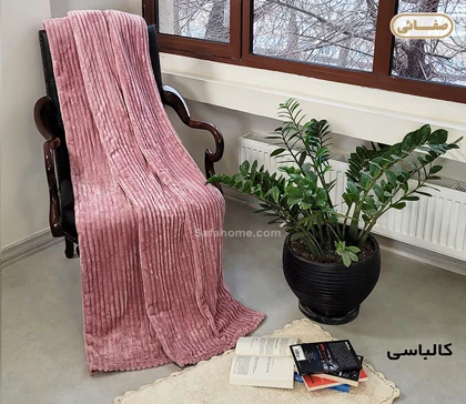 پتو مسافرتی دو نفره ژله ای خطی درجه یک