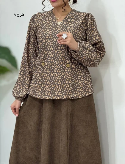 ست تونیک و دامن هانیل 4 کد 4228