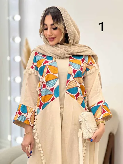 مانتو پانچ طرح دار