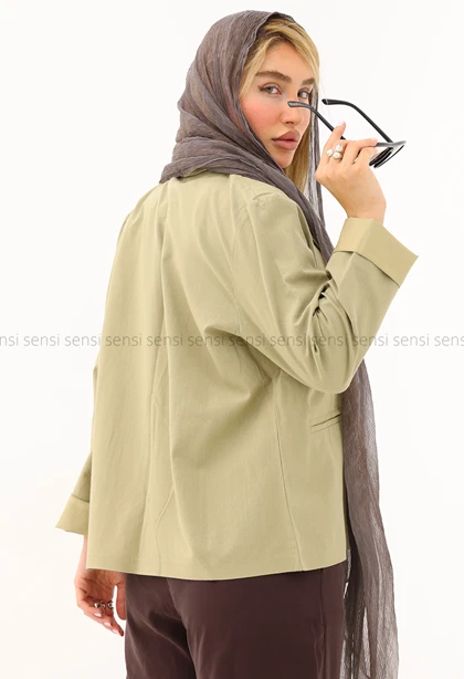 کت زنانه لینن 2دکمه کد1006398