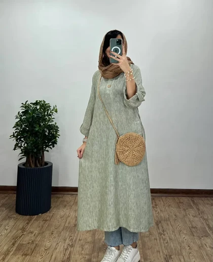 مانتو کفتان لینن کنفی زارا(ایراد دار)