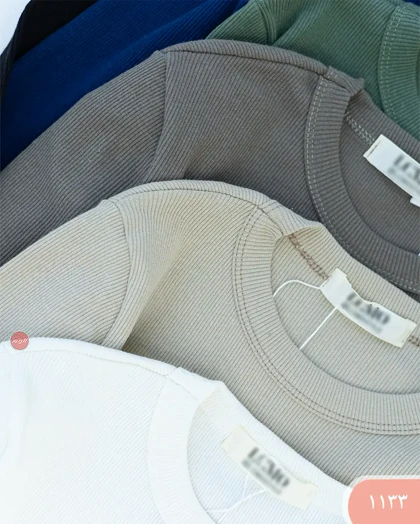 بلوز یقه گردساده 1133