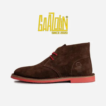 سافاری گلی قرمز جیر دور قرمز - Safari Veldskoen C Design After Rain/Red S Red Line
