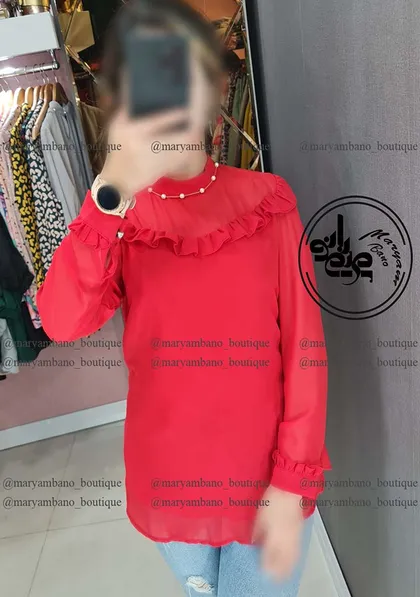 شومیز یقه 3 سانت
