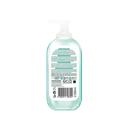 ژل شستشوی صورت مدل آبرسان با عصاره آلوئه‌ورا و هیالورونیک اسید مدل Aloe Veraبرند Garnier