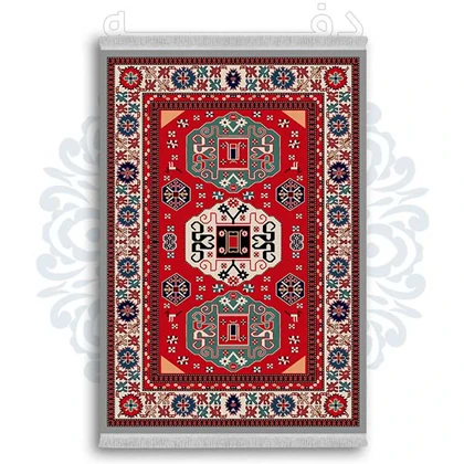فرشینه از جنس پارچه هازان مخمل ترک طرح سنتی و مدرن برند دفه کد DDSS154
