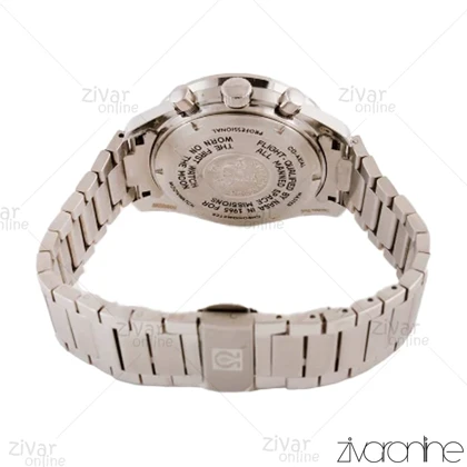 ساعت امگا اسپیدمستر مردانه سه موتوره سیلور صفحه مشکی 104551