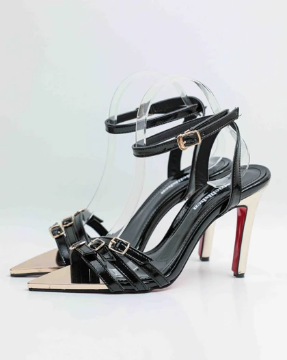 667 - پاشنه 3سگک پنجه فلزی 667