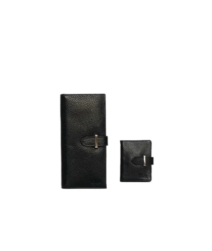 ست هدیه چرم طبیعی کیف پول و جاکارتی