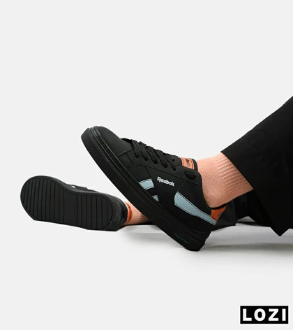 کفش کتانی کلاسیک مشکی آبی Reebok Classic Leather Review
