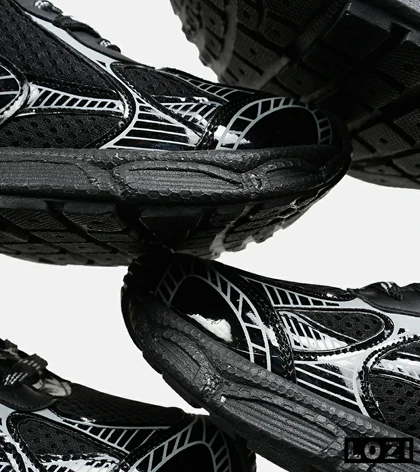 کفش کتانی مردانه و زنانه مشکی Balenciaga 3XL مدل 6543