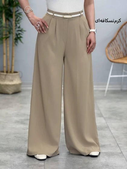 3374-شلوار کرپ فول بگ کد 331