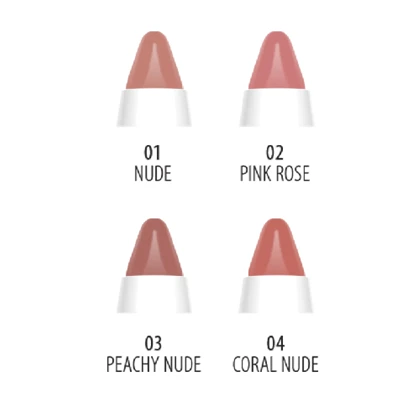 رژ لب مدادی نرم و مخملی گلدن رز, مدل Nude Look رنگ Peachy Nude شماره 03