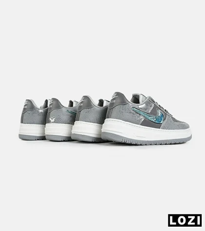 کفش کتانی مردانه و زنانه طوسی آبی NIKE dunk low steam puppet