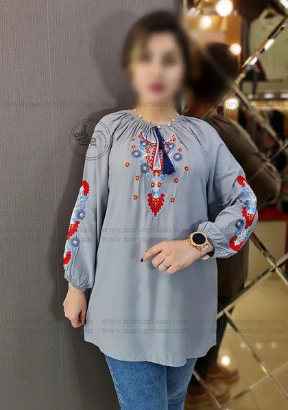 تونیک رگلان گلدوزی 1