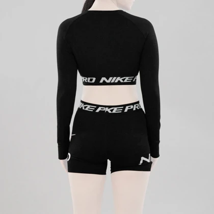 ست نیم‌تنه و کشاله بند ورزشی زنانه مدل Dri Fit-612 مشکی