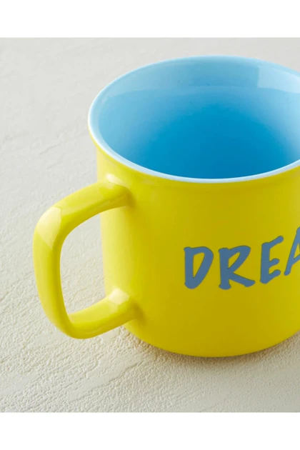 ماگ سرامیکی English Home مدل Cheer and Dream - زرد
