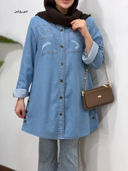 مانتو جین کاغذی ندا