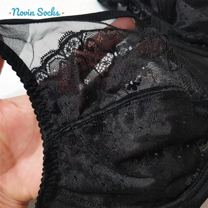 ست شورت و سوتین زنانه شاندرمن مدل فنردار گیپور گل‌دار کد 5080-2464-04