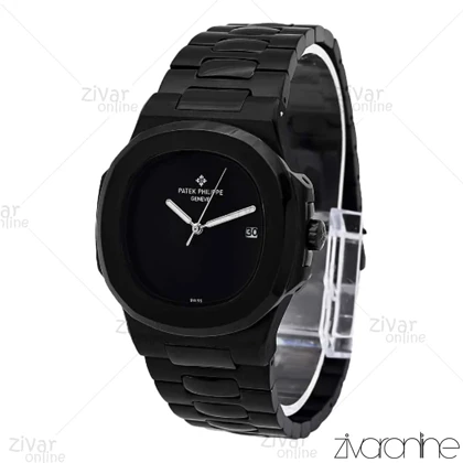 ساعت پتک فیلیپ ناتیلوس مردانه مشکی صفحه مهندسی 106059
