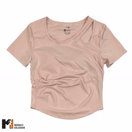 تیشرت ورزشی زنانه مدل کاپ‌دار جذب کد 084