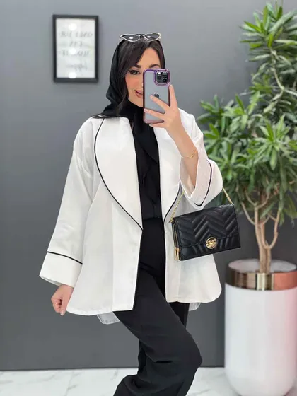 مانتو کتان لمه بغل چاک