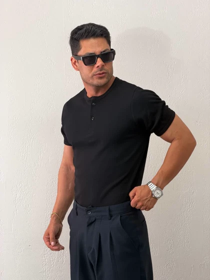 هنلی شرت مردانه mc1065